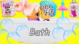 LOL Surprise Dolls Family Open Lils Fuzzy Pets in Disney Princess Palace | Toy Egg Videos