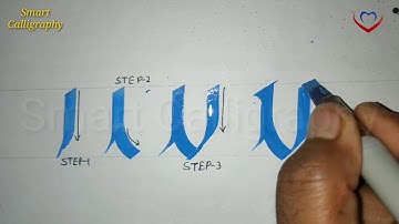 "v" gothic letter/ gothic calligraphy strokes/ gothic completion for beginners/ improve hand writing