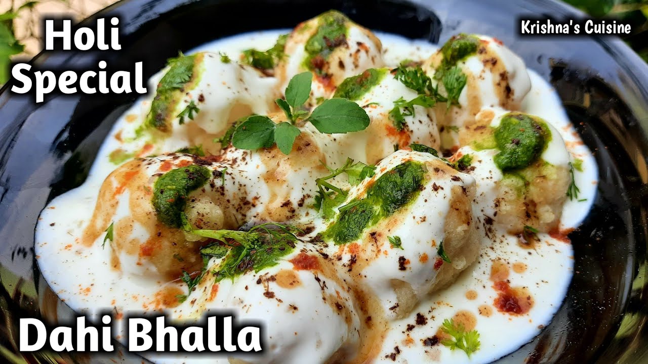 Holi Special Dahi Bhalla || Dahi Vada Recipe | Iskcon Prasad | Krishna's Cuisine #dahi_bhalla_recipe
