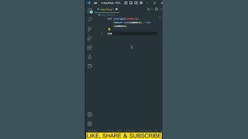 Calculate Average of List by using python #shorts #shortsvideo #python