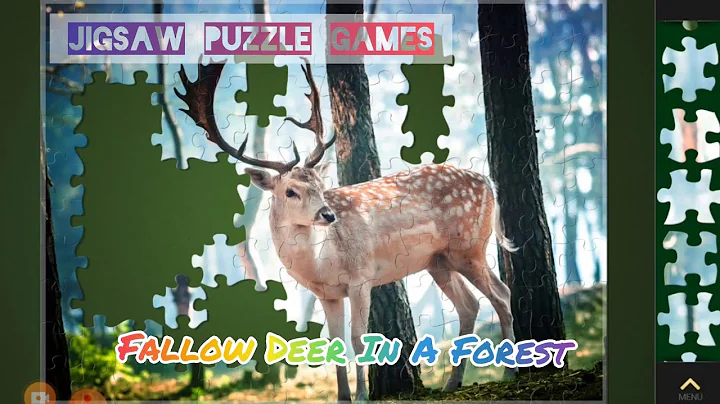Jigsaw Puzzle Games | Fallow Deer In A Forest 140pc