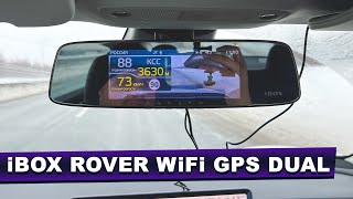Видеорегистратор зеркало с информатором — iBOX Rover WiFi GPS Dual — лучше чем стрелка! / Видео