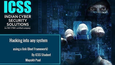 Hacking into any system using a link Beef Framework - By Mayukh Paul
