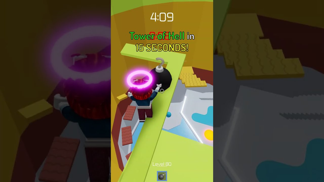 Tower Of Hell In 15 Seconds 