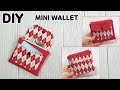 DIY MINI WALLET WITH 4 POCKETS / Zipper pouch / sewing tutorial [Tendersmile Handmade]