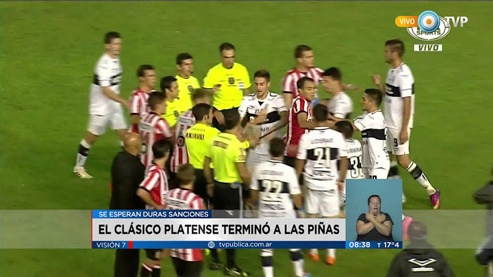 Visión 7 - Fútbol: batalla campal en el clásico platense