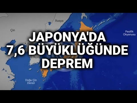 Japonya'da 7,6 büyüklüğünde deprem anı