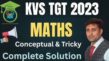 KVS TGT Maths 2023 Complete Solution Live in One Shot | 14-02-2023 KVS TGT MATHS SOLUTION
