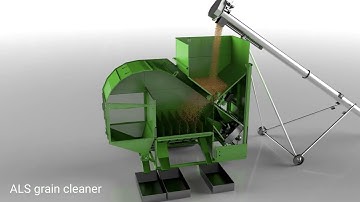 ALS grain cleaner + OSC scalper. How it works