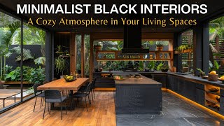 Minimalist Black Interiors: Crafting a Cozy and Captivating Atmosphere in Your Living Spaces