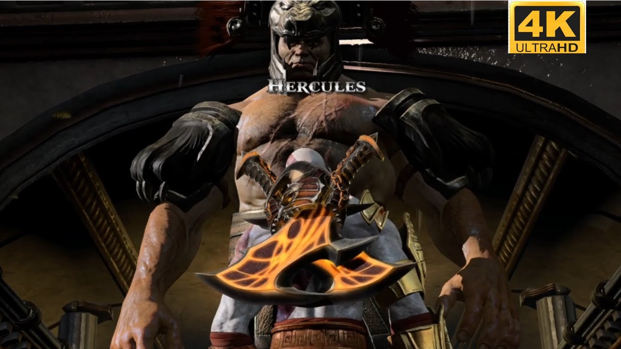 God Of War 3 | Hercules Death | [4k] | No Commentary | Hard Mode - YouTube
