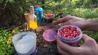картинка: Сніданок у лісі 🥞 Оладки на пальнику♨️ASMR🔊Breakfast in the forest 🌲 Pancakes on the burner🌿