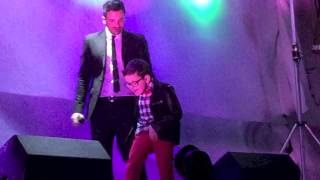Seb doing his MJ moves SLO MO with Peter Andre & the face!!