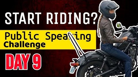 How Riding Motorcycles Changed My Life | How to Speak Confidently on Camera | 20-Day Challenge Day 9