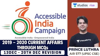 Revision (13Dec - 20Dec) December | Current Affairs 2019 - 2020 | UPSC CSE/IAS 2020 | Prince Luthra