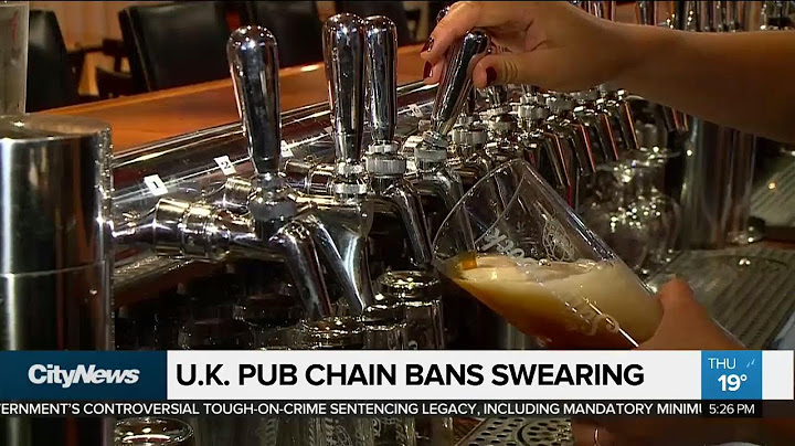 Business Report: U.K. pub chain bans swearing