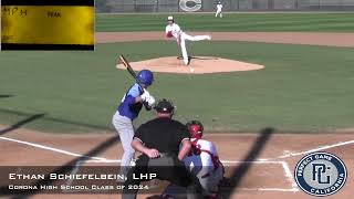 Ethan Schiefelbein Prospect Video, LHP, Corona High School Class of 2024, Full Outing vs Norco