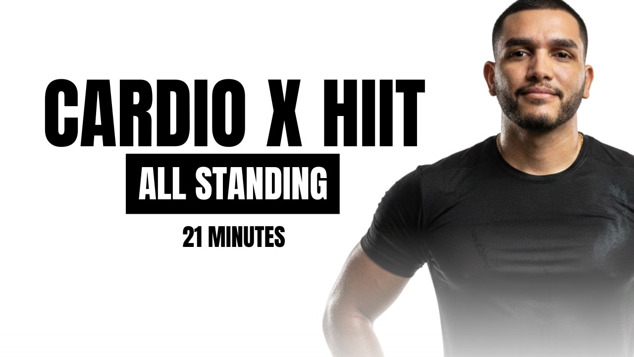20-MINUTE INTENSE HIIT WORKOUT - ALL STANDING - Full body, no equipment, no repetitions