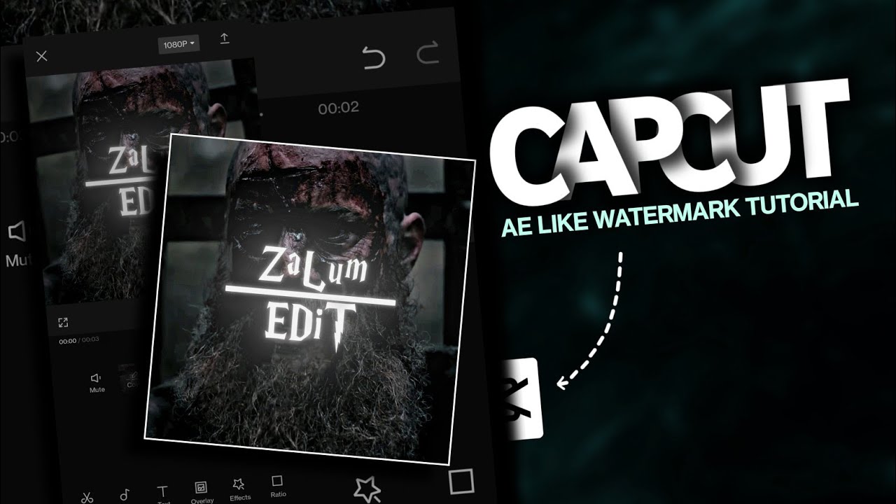 Capcut Trending Ae Like Watermark Edit Tutorial - YouTube