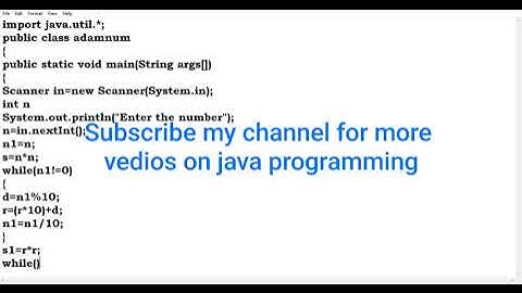 WAP to input a number and check whether it is adam number Or not?