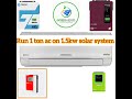 Kenwood 1 Ton 1228s ac review | Run on 1.6kw solar system #kenwood #solar #solarinverters