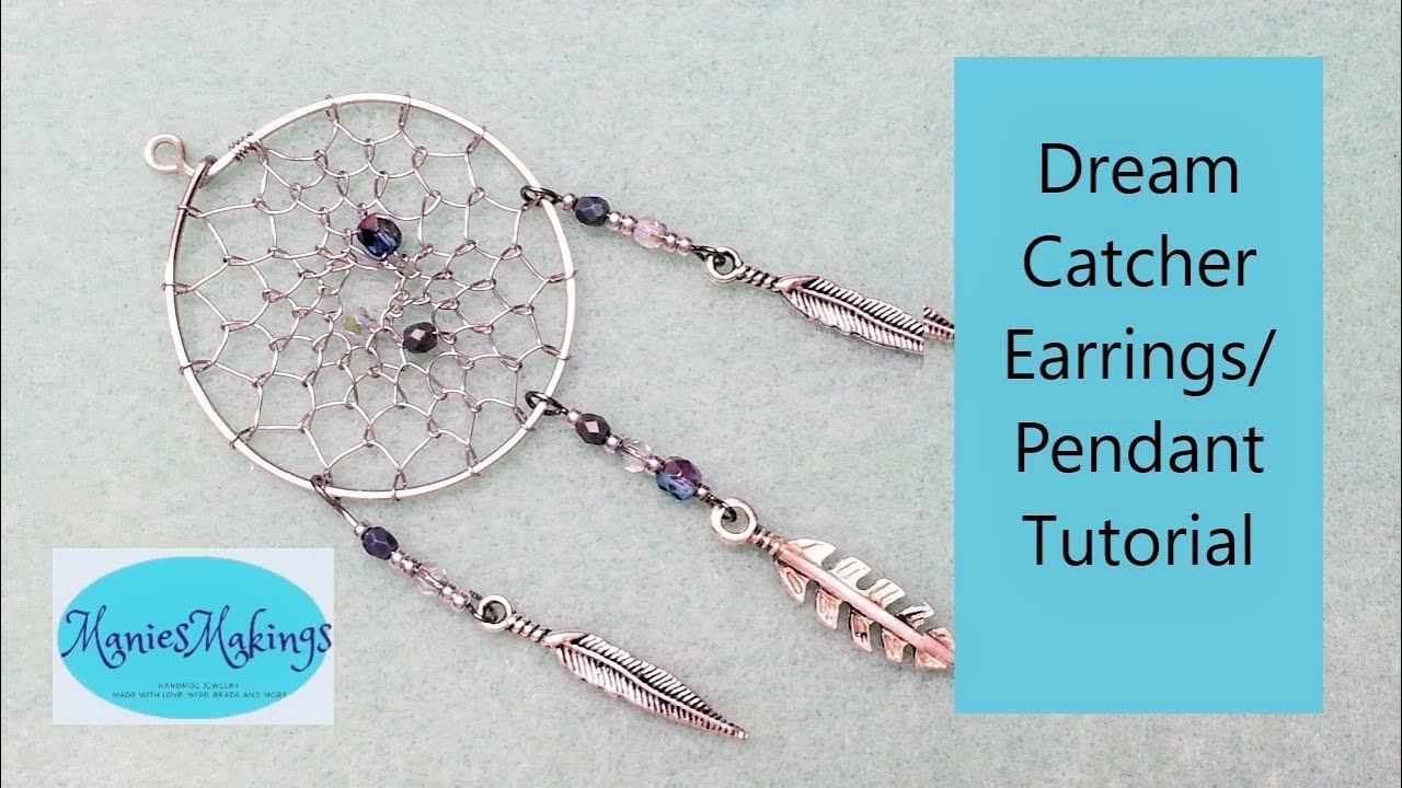 How to make Dreamcatcher with colorful beads - DIY wire jewelry 52 