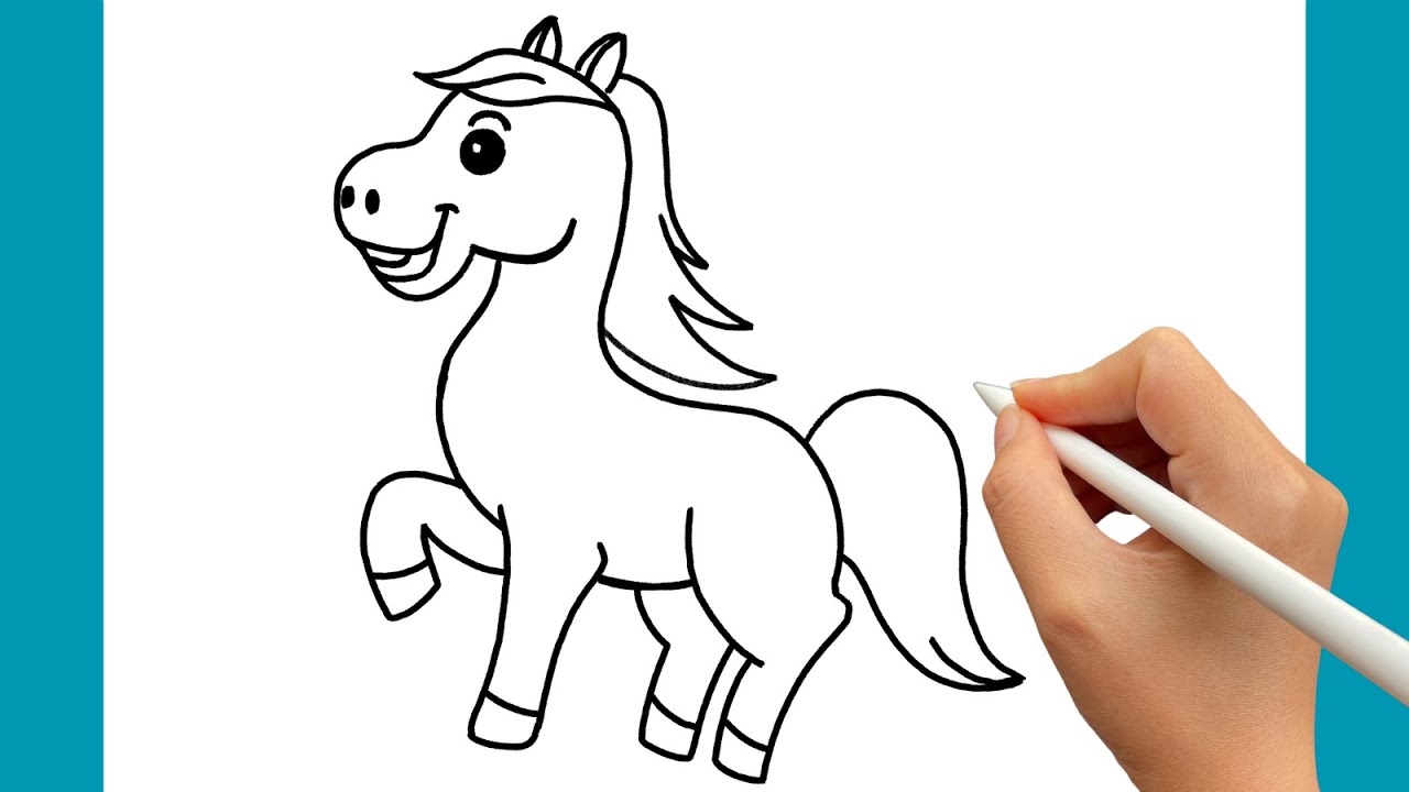 Como DESENHAR um CAVALO - Como DIBUJAR un CABALLO - How to DRAW a HORSE 