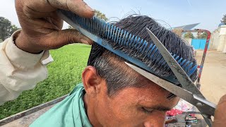 Asmr fast and handsome haircut by expert barber | Asmr 100 years old barber