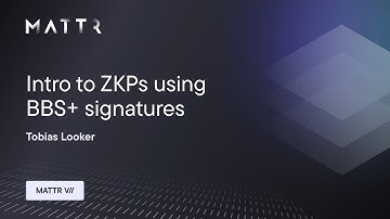 Intro to ZKPs using BBS+ signatures