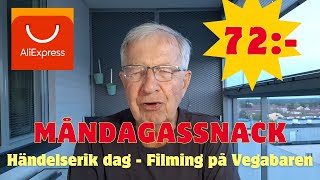 2024-05-13 MÅNDAGSSNACK - Händelserik dag med filmning på Vegabaren