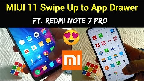 App Drawer In MIUI 11 | MIUI 11 Launcher Swipe Up To App Drawer POCO Launcher