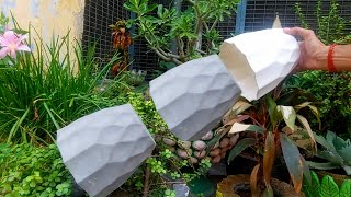 How To Upgrade Your Garden With Beautiful Cement Pots - flower vase