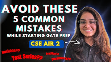 How to not start preparing for gate exam | Common mistakes to avoid