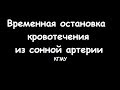 Временная остановка кровотечения из сонной артерии - meduniver.com