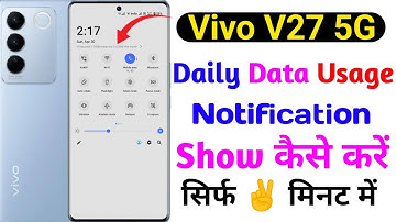 vivo v27 5g data usage show kaise kare | how to show data usage notification setting on vivo v27 5g