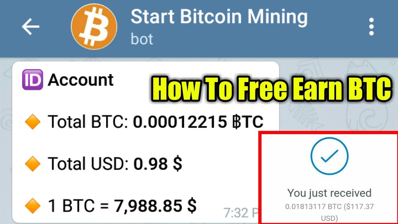 Holen Sie sich kostenlosen Bitcoin Bot Telegramm