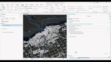 GIS users watch this on Project in ArcGIS Pro. Project a layer into another coordinate system (ESRI)