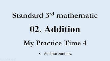 Add horizontally | class 3 I  Mathematics | Shobha Gothakade