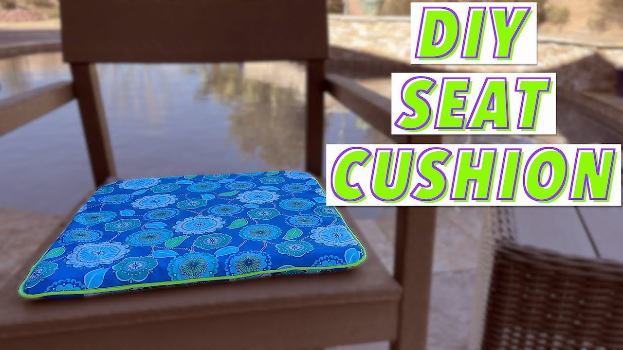 Simple DIY Chair Cushion with Ties (in an Hour) - DIY Candy
