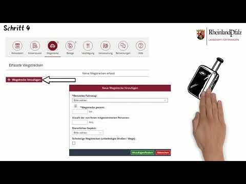 New Reisekostenabrechnung einer Dienstantrittsreise