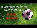 1 Şubat Pazartesi İddaa Tahminleri - YouTube