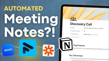 Send your AI Meeting Notes straight to Notion with Fathom & Zapier | Full Tutorial