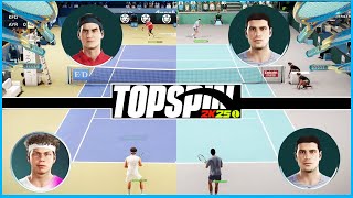 TopSpin 2K25 Player vs Player Online Ranked Gameplay | Federer vs Shelton | Alcaraz vs Alcaraz