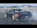 Porsche Carrera GT Goes CRAZY!! - MAD Burnouts and Donuts!!