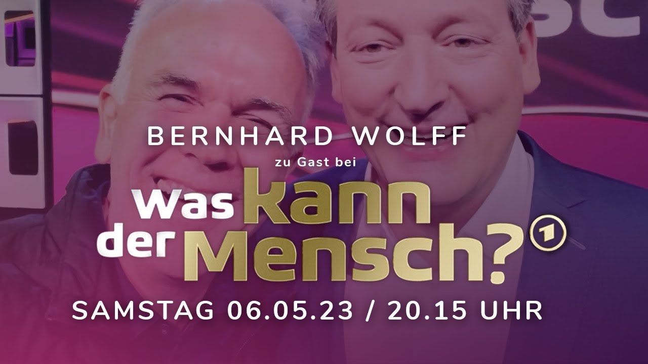 Bernhard Wolff zu Gast bei Hirschhausen ARD 06.05.23 in Bernhard Wolff zu Gast bei Hirschhausen ARD 06.05.23 in