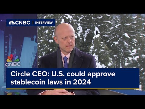 Good chance U.S. approves stablecoin laws this year, Circle CEO says