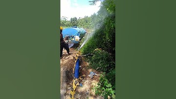 pressure testing work/HDPE pipe pressure testing 🤘🤘