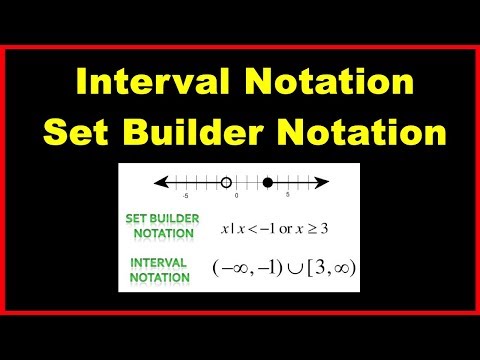 Converting Interval Notation to Set Builder Notation