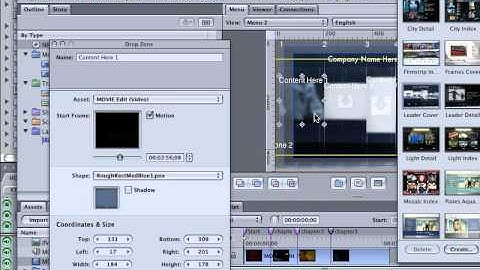 DVD Studio Pro Tutorial | 101 | Basic Drop Zones 2