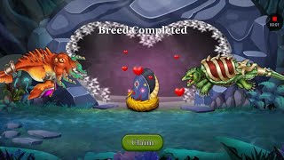 Breeding a Threaser Hydra with a Manzano Monster in Sea Monster City screenshot 3